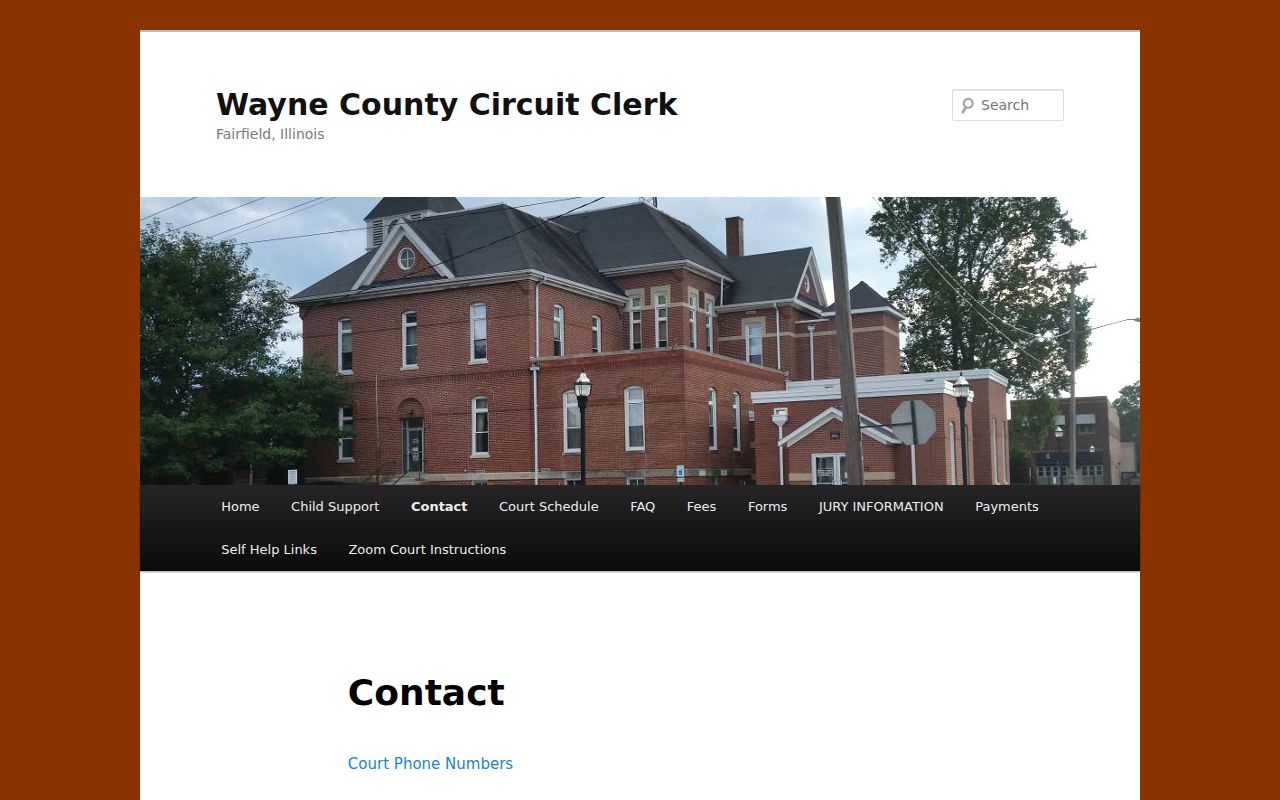 Wayne County court case Circuit Clerk contact information